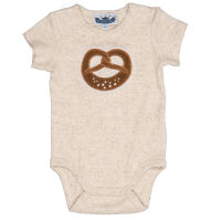 Kurzarm Body mit Chenille Patch "Brezel"