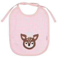 Lätzchen "Bambi" Hahnentritt rosa