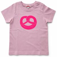 T-Shirt "Brezel neonpink" rosa