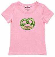 T-Shirt "Brezel mit Spatzerl-Stickerei" rosa