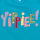 T-Shirt "YIPPIEE" türkis