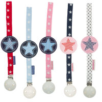 Schnullerband Motiv "STAR" Band in rosa mit...