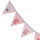 Wimpelkette personalisiert rosa, lang