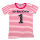 T-Shirt "Ich bin schon..." Ringel pink/weiß