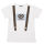 T-Shirt Hosenträger und Stickerei "Lausbub"