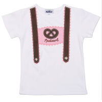 T-Shirt Hosenträger und Stickerei "Spatzerl"