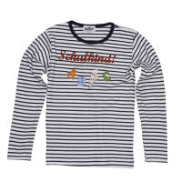 Longsleeve "Schulkind!" A,B,C Ringel marine
