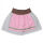 Trachtenrock mit elastischem Bündchen, grau/rosa