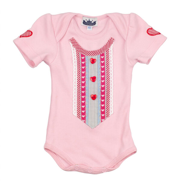 Body "Dirndl" mit kurzem Arm, rosa
