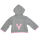 Kapuzenjacke mit Geweih, rosa Applikation