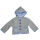 Kapuzenjacke mit Geweih, hellblaue Applikation