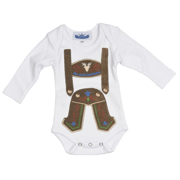 Langarmbody "Mei erste Lederhosn"