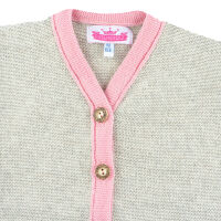 Strickjacke beige/rosa 86/92