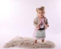 Strickjacke beige/rosa 86/92