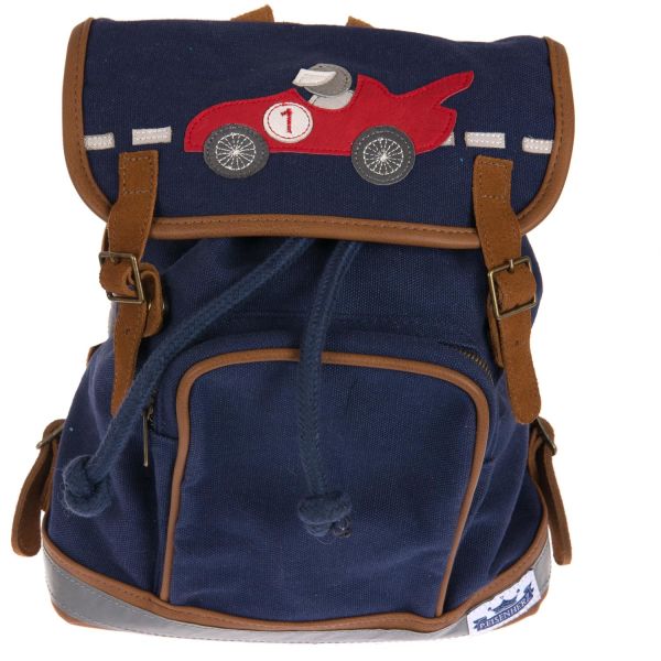 Mini-Backpack Motiv "Racecar" marine