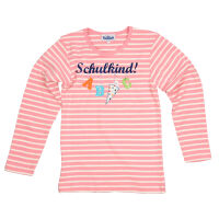 Longsleeve "Schulkind!" A,B,C rosa/weiß