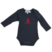 Langarm Body "Moin Moin" mit Anker, marine 62