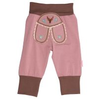Babyhose im Lederhosenstil, altrosa