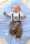 Baby Jogginghose im Lederhosen-Look mit hellblauer Stickerei inkl. Geschenkverpackung