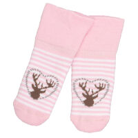 Babysöckchen Hirsch, rosa